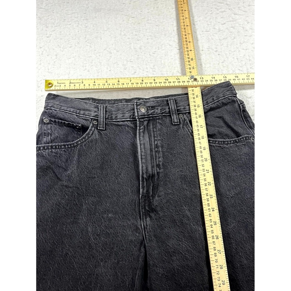 Levi Strauss & Co Cinch Baggy Jeans Womens 31x31 Black High Rise Straight Leg - Picture 14 of 16